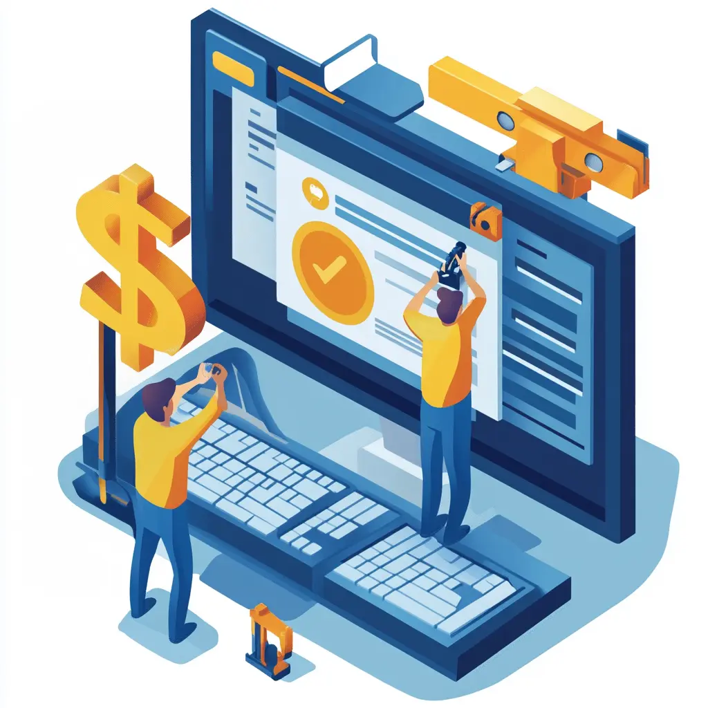 illustration du coût de maintenance site internet